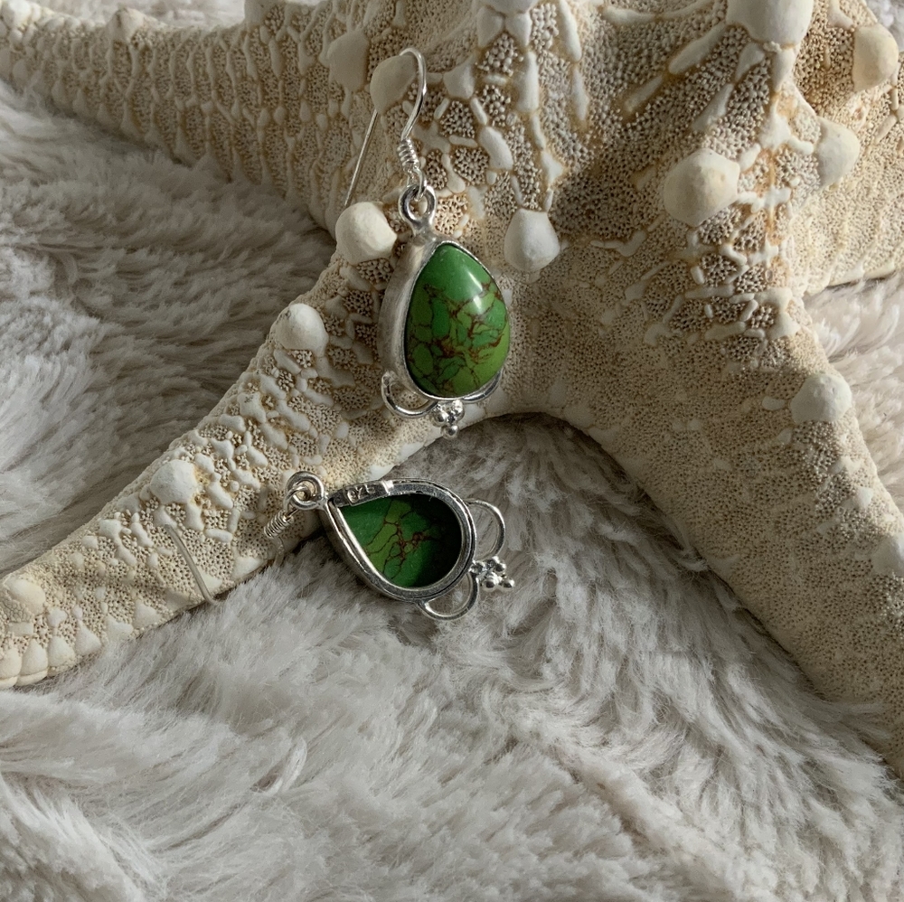 ✨Green Turquoise Earrings